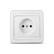 Розетка 1-м СП Валери 16А IP20 без заземл. бел. UNIVersal В0022