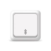 Переключатель проходной 1-кл. ОП Олимп 10А IP20 бел. UNIVersal О0025