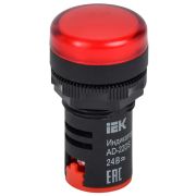 Лампа светосигнальная AD22DS d22мм 24В AC/DC красн. KARAT IEK BLS10-ADDS-024-K04