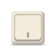 Переключатель проходной 1-кл. ОП Олимп 10А IP20 сл. кость UNIVersal Б-О0025