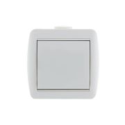 Выключатель 1-кл. ОП Nata 10А IP20 бел. LEZARD 710-0200-100