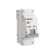 Выключатель автоматический модульный 1п C 100А 10кА ВА 47-100 PROxima EKF mcb47100-1-100C-pro