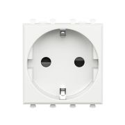 Розетка 1-м 2мод. Avanti «Белое облако» 16А IP20 2P+E защ. шторки бел. DKC 4400002
