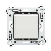 Выключатель 1-кл. 2мод. СП Avanti «Белое облако» 16А IP20 бел. DKC 4400103
