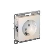 Розетка 1-м СП AtlasDesign 16А IP20 с заземл. механизм жемчуж. SE ATN000443