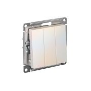 Выключатель 3-кл. СП AtlasDesign 10А IP20 (сх. 1+1+1) 10AX механизм жемчуж. SE ATN000431