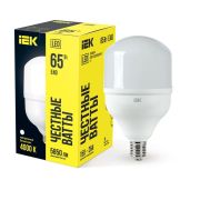 Лампа светодиодная HP 65Вт 4000К нейтр. бел. E40 230В IEK LLE-HP-65-230-40-E40