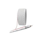 Кабель коаксиальный SAT CCS/оплетка Al 75% PVC 75Ом бел. (м) SL-M-75-PVC100 Simple Эра Б0044607