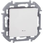 Переключатель 1-кл. 1п 1мод. СП Inspiria 10А IP20 250В 10AX с подсветкой/индикацией механизм бел. IEK 673660