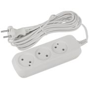Удлинитель 3х5м без заземл. 6А IP20 GREEN LINE UDL-6-350 ШВВП 2х0.75 Эра Б0065070