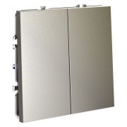 Переключатель проходной 2-кл. СП S70 10А механизм шелк Voltum VLS020304