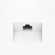 Розетка компьютерная 1-м СП S70 RJ45 кат.6 механизм бел. матов. Voltum VLS060102