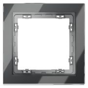 Рамка 1-м S70 стеклян. графит Voltum VLS110107