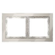 Рамка 2-м S70 стеклян. кашемир Voltum VLS110203
