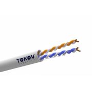 Кабель витая пара U/UTP 2х2х24AWG кат.5E PVC indoor (м) TOKOV ELECTRIC TKE-C06-U22-5E-305-PVC
